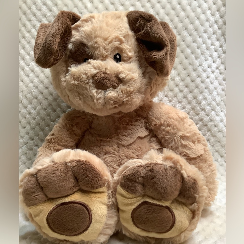 Animal Adventure Plush Tan and Brown Puppy Dog Stuffed Animal Toy